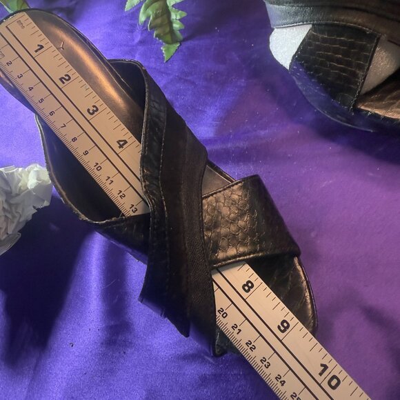 📌Joey O Mary Jane Stiletto  5.5"Heel Open Toe Slip-On Sandals w/ Platform 9.5 M - Picture 10 of 16